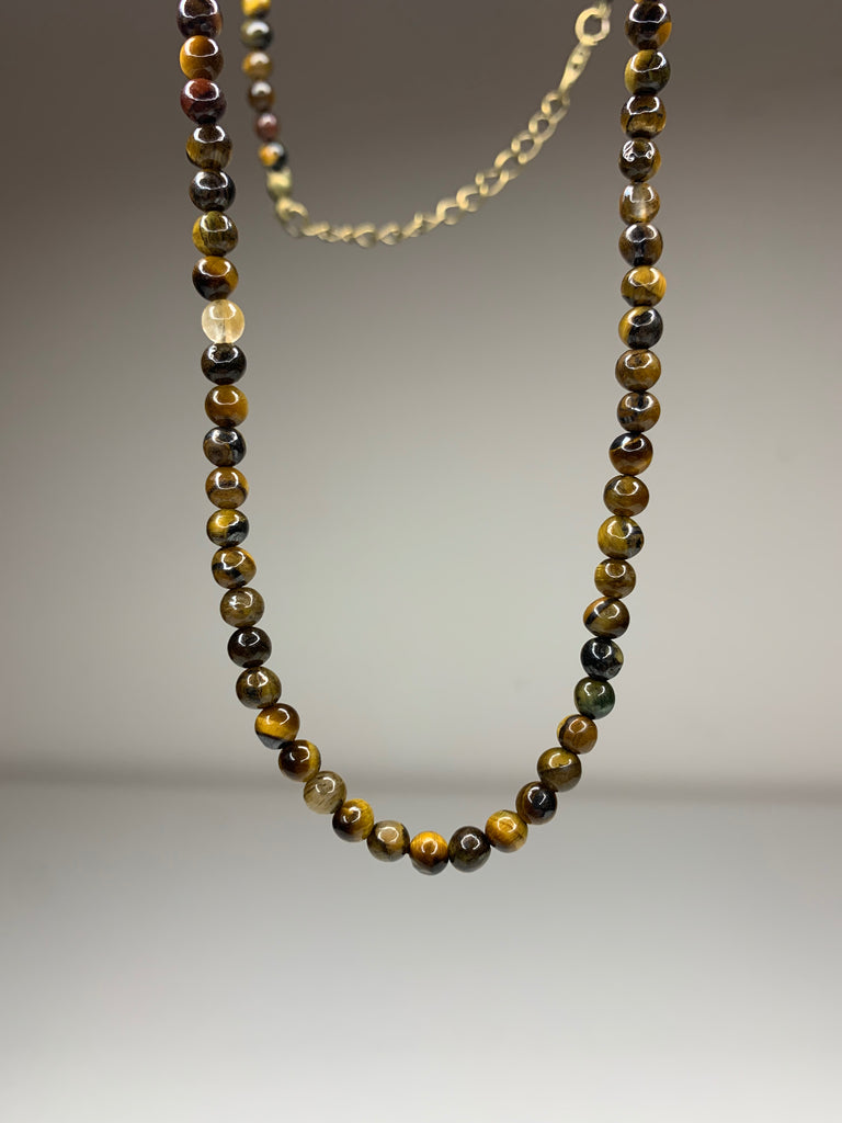 送料税込【CRAFTD London】Tigers Eye Beaded Necklace☆国内発 送料税込【CRAFTD London】Tigers Eye Beaded Necklace☆国内発