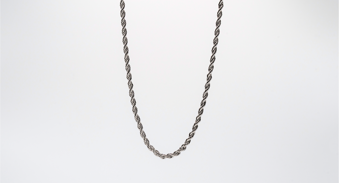 Rope Chain - Silver - 18 inch