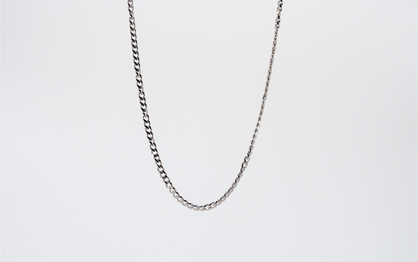 Connell Chain - Silver 3mm - 18 inch