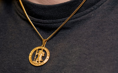 St Christopher Pendant - 18 inch