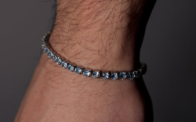 Iced Tennis Bracelet - Silver - (5mm) - 19cm